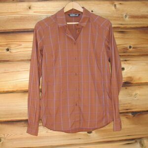 Arcteryx Womens Plaid Long Sleeve Top Shirt